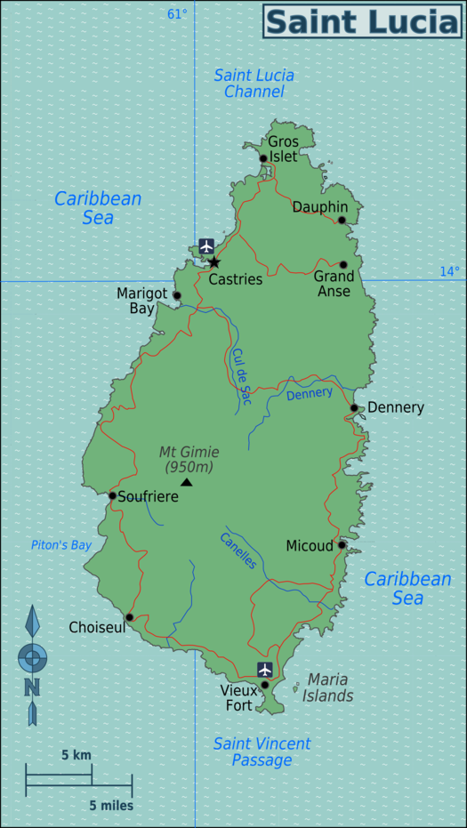 525px Saint Lucia Map (en) 